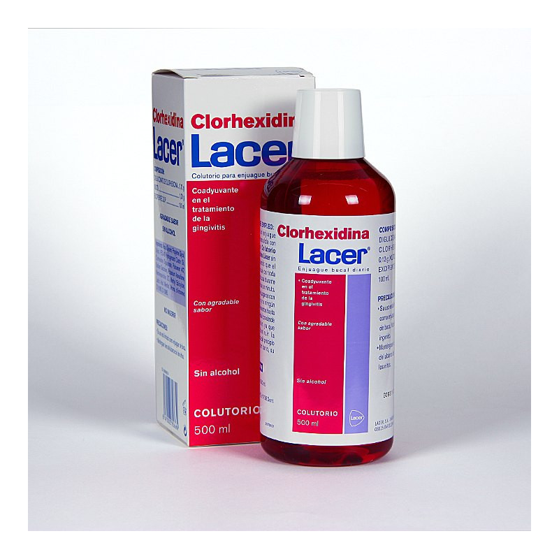 LACER COLUTORIO CLORHEXIDINA 1 ENVASE 500 ML