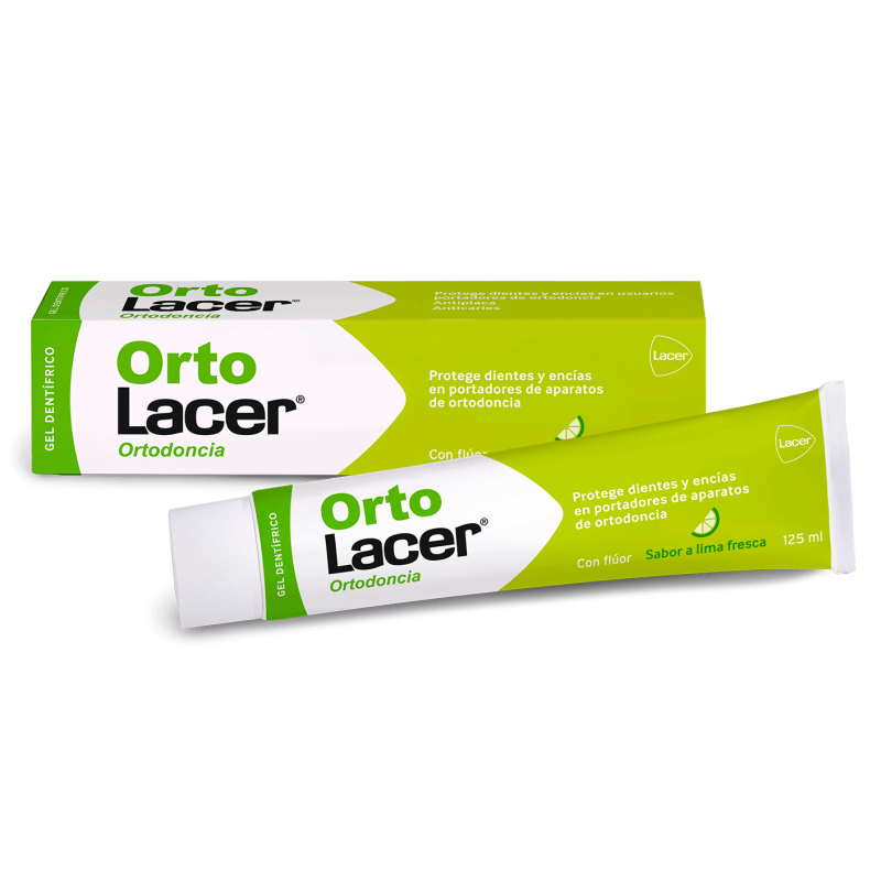 ORTOLACER ORTODONCIA GEL DENTIFRICO 1 ENVASE 125 ML SABOR LIMA FRESCA