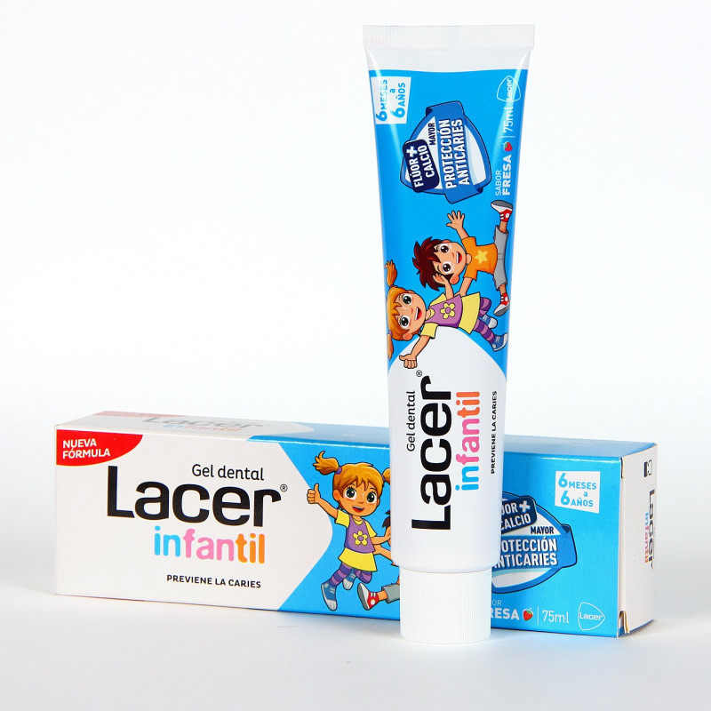LACER INFANTIL GEL DENTAL 1 TUBO 75 ML SABOR FRESA