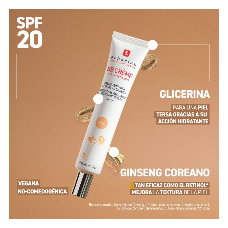 BB CREME AU GINSENG DORE SPF 20 40 ML