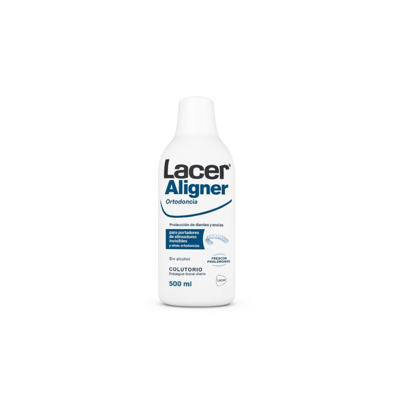 LACER ALIGNER ORTODONCIA COLUTORIO 1 BOTELLA 500 ML SABOR MENTA