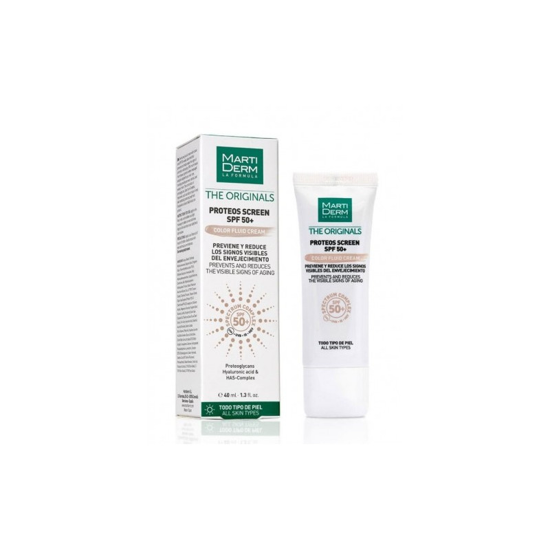 MARTIDERM PROTEOS SCREEN SPF50+ FLUID CREAM 1 ENVASE 40 ML