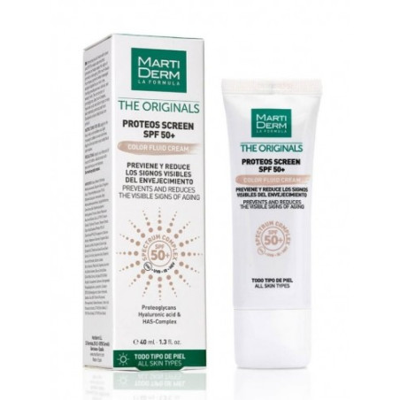 MARTIDERM PROTEOS SCREEN SPF50+ FLUID CREAM 1 ENVASE 40 ML