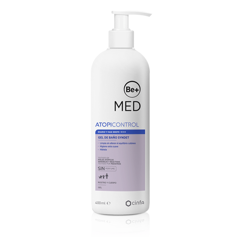 BE+ MED ATOPIC SKIN CONTROL GEL DE BAÑO SYNDET 1 ENVASE 400 ML