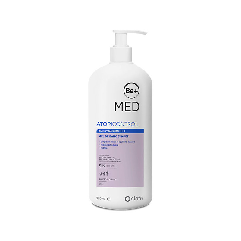 BE+ MED ATOPIC SKIN CONTROL GEL DE BAÑO SYNDET 1 ENVASE 750 ML