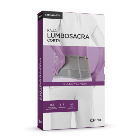 FAJA LUMBOSACRA CORTA FARMALASTIC 1 UNIDAD TALLA GRANDE/EXTRA GRANDE C