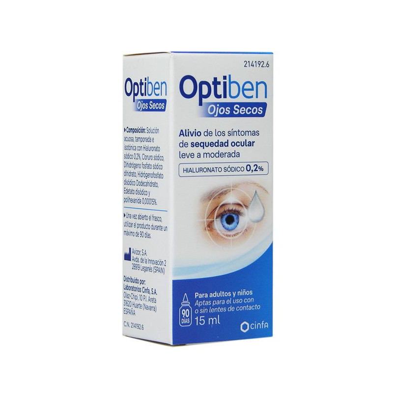 OPTIBEN OJOS SECOS GOTAS 1 FRASCO 15 ML