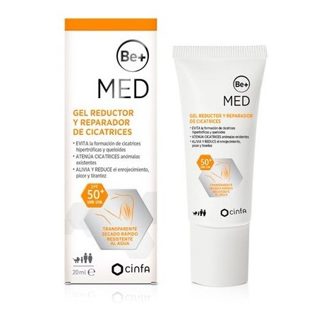 BE+ MED GEL PROTECTOR DE LA PIEL SPF 50+ 1 TUBO 20 ML