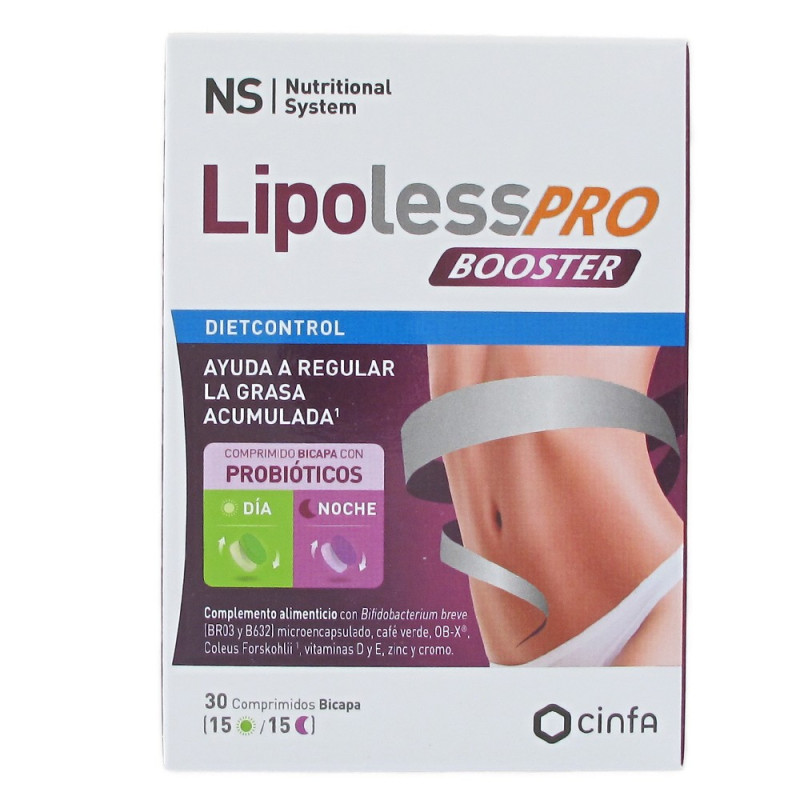 NS DIETCONTROL LIPOLESS PRO BOOSTER 30 COMPRIMIDOS BICAPA