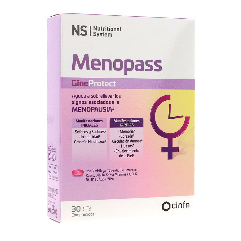 NS GINEPROTECT MENOPASS 30 COMPRIMIDOS