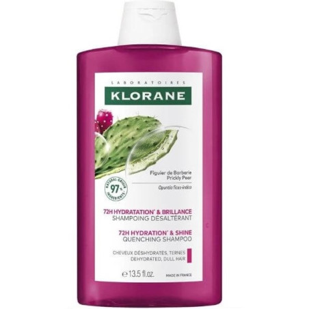 KLORANE CHAMPU HIDRATANTE AL HIGO DE BARBARIA 1 ENVASE 400 ML