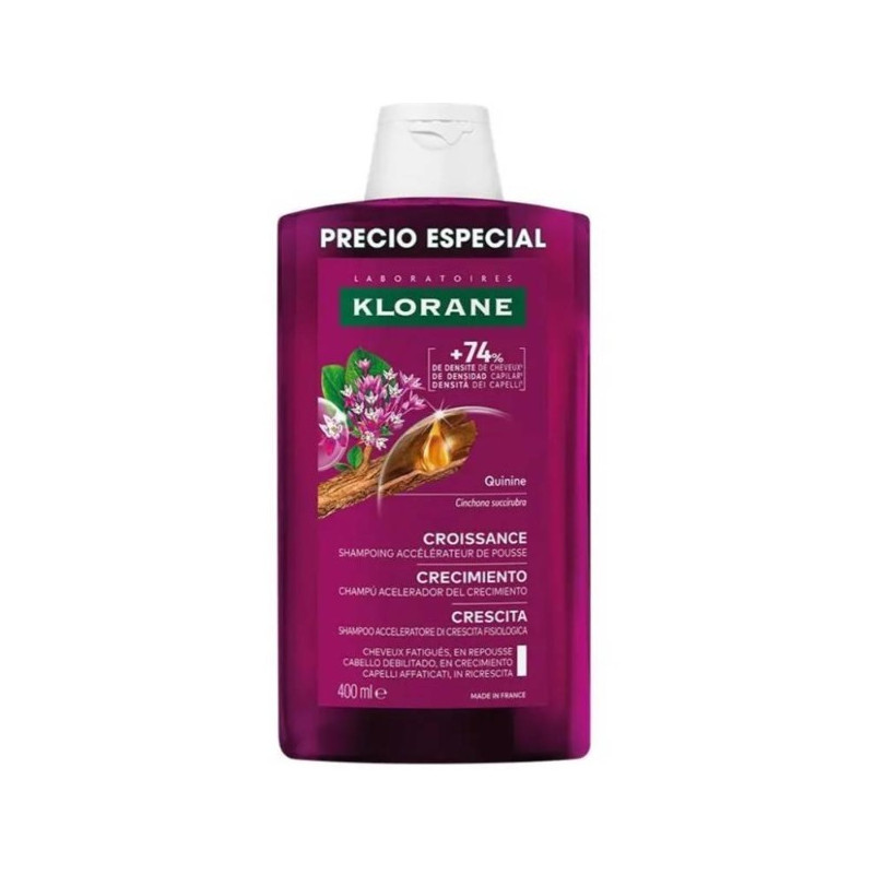 KLORANE CRECIMIENTO CHAMPU ACELERADOR DEL CRECIMIENTO 1 ENVASE 400 ML