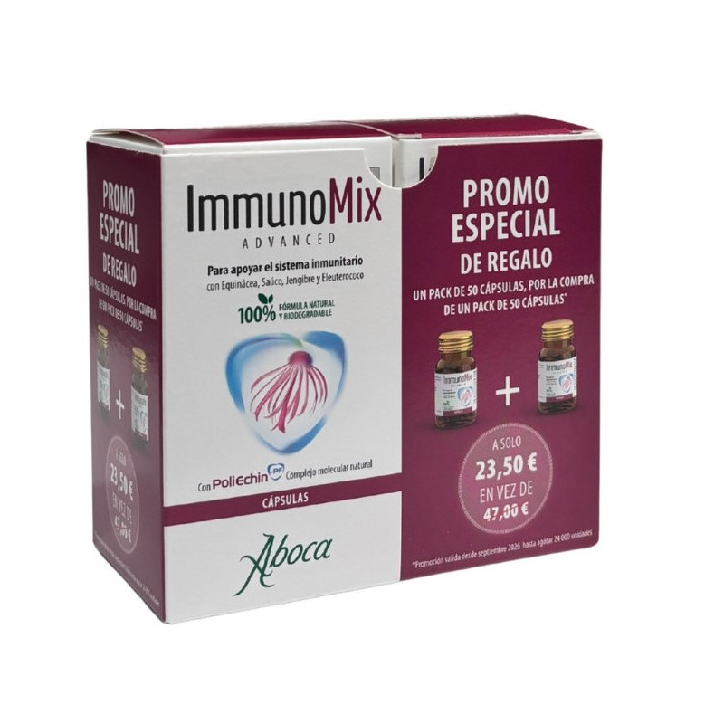 PACK IMMUNOMIX 50 + 50 CAPSULAS ABOCA