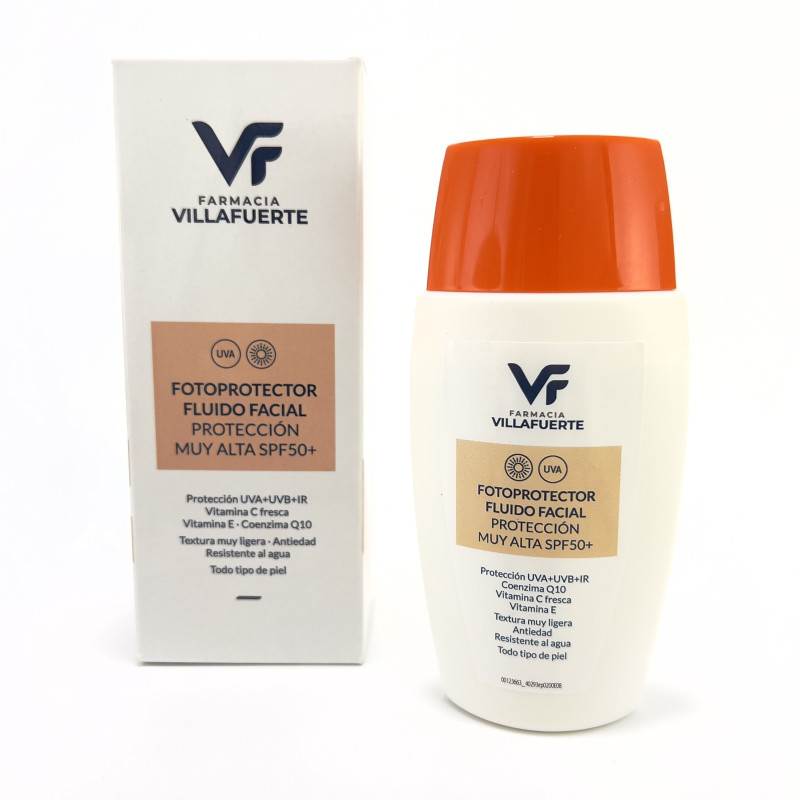 F.VILLAFUERTE FLUID FACIAL SUNSCREEN SPF 50+