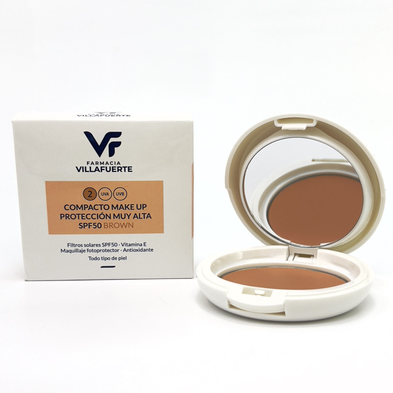 COMPACT SPF 50 MAKE UP BROWN F. VILLAFUERTE