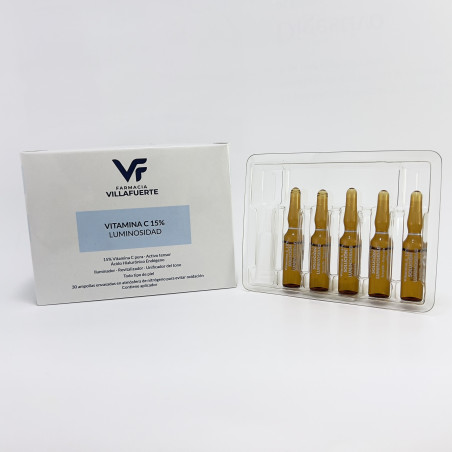 AMPOLLAS VIT C 15% LUIMINOSIDAD 30 UNI F.VILLAFUERTE