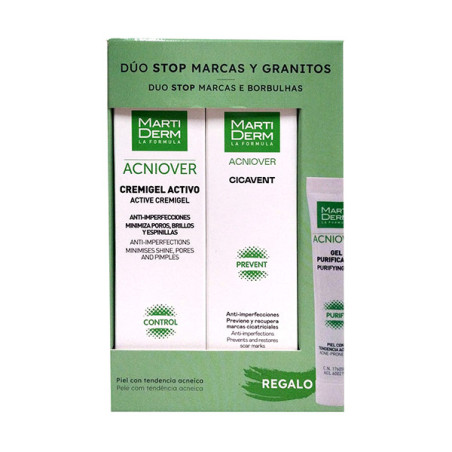 ACNIOVER GRANITES PACK AND MARTIDERM BRANDS,