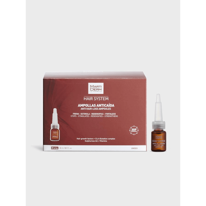 MARTIDERM AMPOLLAS ANTICAIDA 28 AMPOLLAS 3 ML