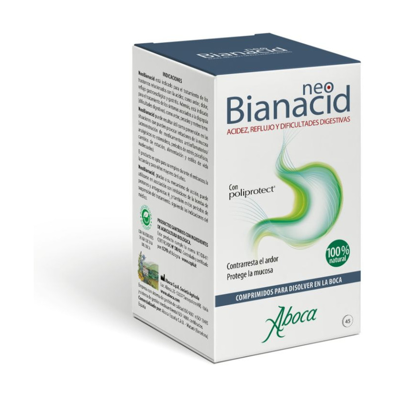 NEOBIANACID ACIDEZ Y REFLUJO 45 COMPRIMIDOS MASTICABLES