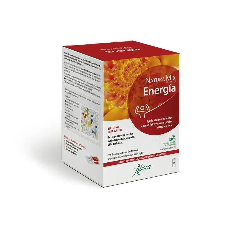 NATURA MIX ADVANCED ENERGIA 20 SOBRES MONODOSIS BUCODISPERSABLES 2,5 G