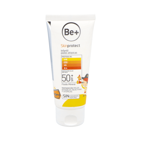BE+ SKIN PROTECT ULTRAFLUIDO MINERAL INFANTIL SPF50+ 1 ENVASE 100 ML