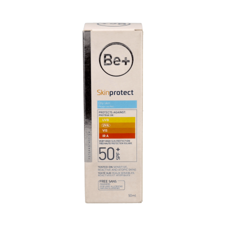 BE+ SKIN PROTECT PIEL SECA SPF50+ 1 ENVASE 50 ML