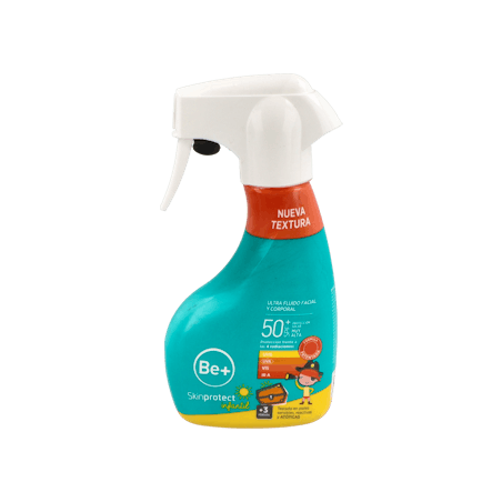 BE+ SKINPROTECT INFANTIL ULTRAFLUIDO SPRAY FACIAL Y CORPORAL SPF 50+ 1 ENVASE 250 ML