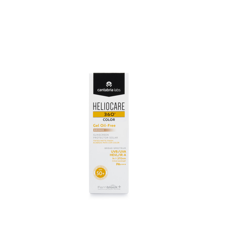 HELIOCARE 360º SPF 50+ COLOR GEL OIL-FREE PROTECTOR SOLAR 1 ENVASE 50 ML COLOR BRONZE