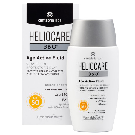 HELIOCARE 360º AGE ACTIVE FLUID PROTECTOR SOLAR PROTEGE REPARA Y CORRI