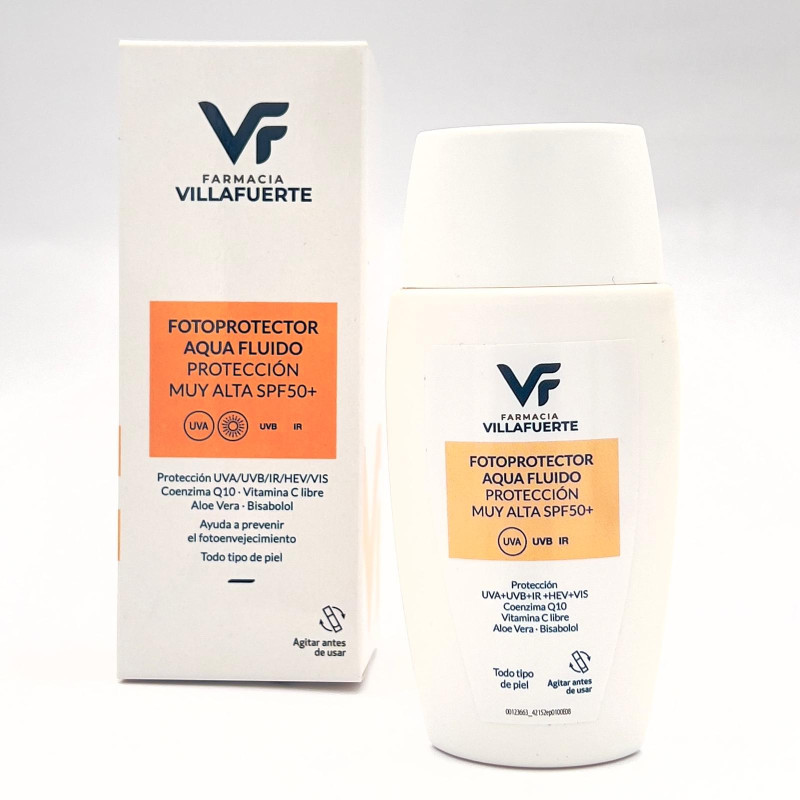 FOTOPROTECTOR AQUA FLUIDO SPF50+ FARMACIA VILLAFUERTE