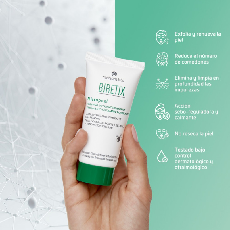 BIRETIX MICROPEEL TRATAMIENTO EXFOLIANTE PURIFICANTE 1 ENVASE 50 ML